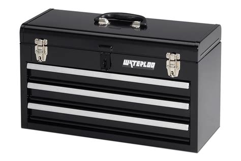 waterloo portable metal tool box|waterloo professional tool box.